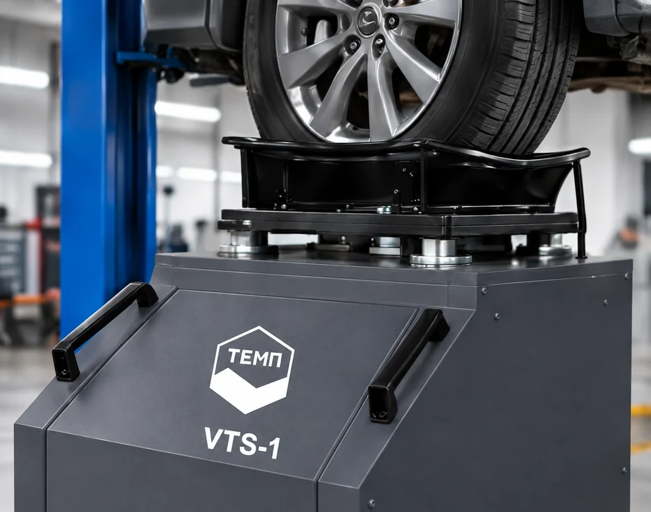 Иллюстрация колеса на площадке ТЕМП VTS-1